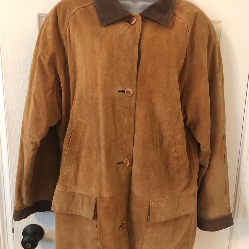 Talbots suede barn jacket